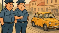 Vic: Stoje dva policajca na nogostupu…
